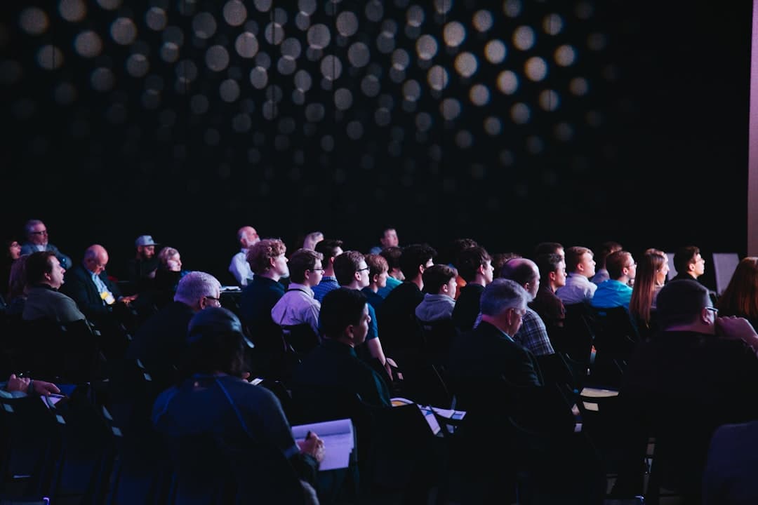 Audience at a CBN business conference